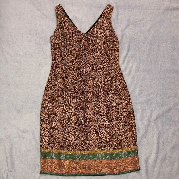Mica Leopard Silk Dress - Picture 1 of 6